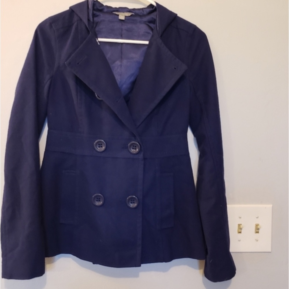 Navy blue pea coat